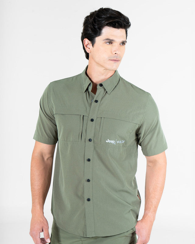Camisa Fishing Outdoor Cherokee Manga Corta