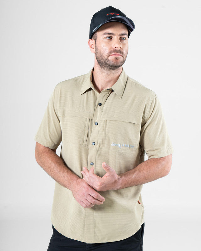 Camisa Fishing Outdoor Cherokee Manga Corta