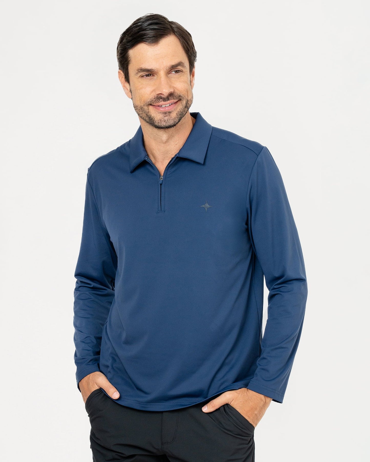 Playera Tipo Polo Obsidiana