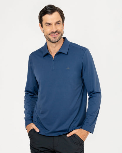 Playera Tipo Polo Obsidiana