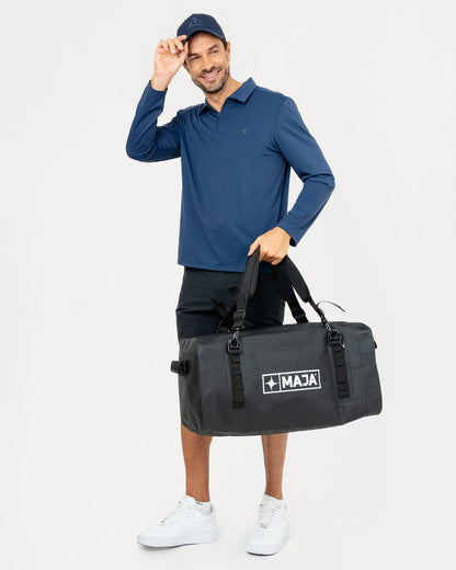 Playera Tipo Polo Obsidiana